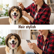Load image into Gallery viewer, Pet Wigs Cosplay Props Dog Cat Cross-Dressing Hair Set Photography Funny Props Head Accessories Prank Pet Supplies Costumes DIY

