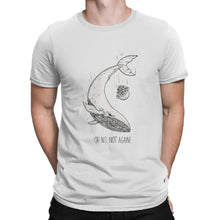 Load image into Gallery viewer, Men T-Shirt Not Again Vintage 100% Cotton Tee Shirt Short Sleeve The Hitchhikers Guide To The Galaxy Film T Shirts Round Collar
