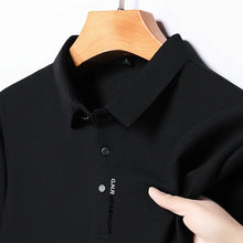 Load image into Gallery viewer, Men's Short Sleeve Solid Color Polo Shirt Breathable Comfortable Elastic Top New Arrivals Casual Business Style
