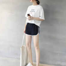 Load image into Gallery viewer, Summer Men and Women casual loose straight shorts lady stylish thin breathable wide leg gym short pants Women yoga Shorts
