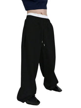 Load image into Gallery viewer, Mens Sweatpants Straight Fit Joggers for Sports and Streetwear Loose Oversized Casual Pant Drawstring Multi-pocket Men Long Pant
