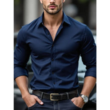 Load image into Gallery viewer, Elastic Solid Casual Business Shirt
