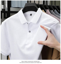 Load image into Gallery viewer, Men's 100% Cotton Polo Shirt - Summer Casual Breathable Tee,19 Colors,Ideal for Golf and Sports,Business Casual,Silk-Like Finish
