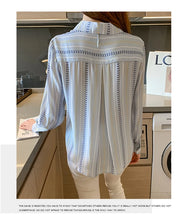 Load image into Gallery viewer, Fashion ladies shirts New elegant Women Blouses Long Sleeve Button-Down Tops blusa mujer
