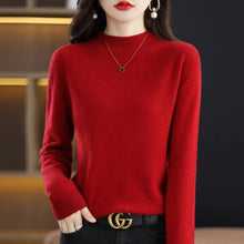 Load image into Gallery viewer, Merino Wool Mock Neck Pullover
