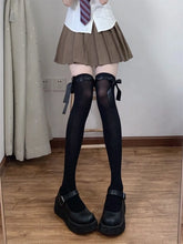 Load image into Gallery viewer, Lace Ribbon Knee High Socks
