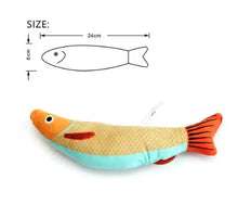 Load image into Gallery viewer, Cat Toys Fish,Teeth Grinding Catnip Toys,Soft and Durable,Kitten Toys Interactive Sounding Cat Chew Bite Plush Toys Cat Supplie
