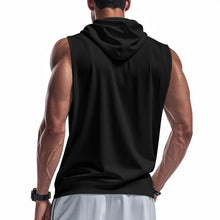 Load image into Gallery viewer, Men's Running Tank Tops Sleeveless Gym Sport T-shirt Fitness Training Workout Tee Tops Sportwear Hooded Solid Summer Men Vest
