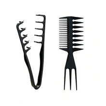 Load image into Gallery viewer, Men'S Salon Hair Styling Comb Set, Including a Wide-Tooth Comb for Textured Hairstyles, a Comb for Pompadour Styles, a Styling C
