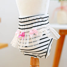 Load image into Gallery viewer, Striped Cotton Puppy Panties Set
