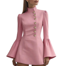 Load image into Gallery viewer, Elegant Bell Sleeve Slim Midi Dress
