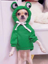 Load image into Gallery viewer, 1PC Cute Frog Pet Sweater for Small and Medium Dogs - Green Dog Hoodie with Fun Design - Keep Your Pup Cozy and Stylish
