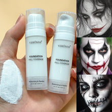 Load image into Gallery viewer, Professional White Face Foundation Matte Light White Blending Pure White Brightening Makeup For Cosplay Gothic Makeup Found

