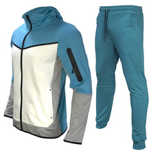 Load image into Gallery viewer, Luxury Brand Men Tracksuits 2-piece Set Black Sports Suit Tracksuits Jogging Men's Clothing Sweatpants Zip Sweatshirts Techwear
