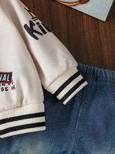 Load image into Gallery viewer, Playful Baby Sports Letter Jacket
