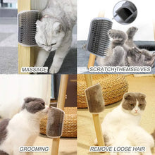 Load image into Gallery viewer, Massage Pet Cat Brush Corner Scrape Hair Removal Beauty Clean Corner Brush Removable Scratcher Comb for Kitten Cat
