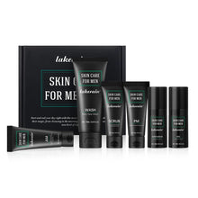 Load image into Gallery viewer, Skin Care Set for Men Essential Routine Daily Face Wash Facial Scrub Moisturizer SPF Night Cream Hydrated Skin Gifts For Men Ski
