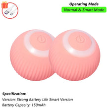 Load image into Gallery viewer, iLMH 1/2 PCS Cat Interactive Ball Toy Automatic Rolling Ball Faux Tail Rechargeable Smart Pet Electric Toy Pet Toy Imitate Mouse
