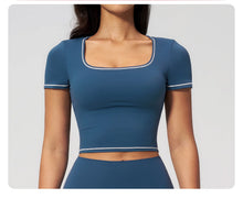 Load image into Gallery viewer, Yoga Shirts Women Sports T-Shirts Fitness Yoga Short Sleeve Gym Workout Top Running Active Shirts Female Push Up Sports T-shirts
