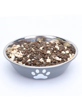 Load image into Gallery viewer, New stainless steel dog basin paw print pet supplies cat bowl dog bowl silicone anti-slip design pet drinking water feeding bowl
