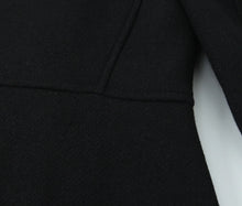 Load image into Gallery viewer, Retro Black Wool Long Coat
