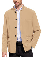 Load image into Gallery viewer, Men’s Lightweight Stand-Collar Casual Blazer
