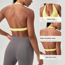 Load image into Gallery viewer, YOGA Naked Feeling Strappy Padded Sports Bras for Women - Fitness Workout Top Criss Cross Back Yoga sports Bras No steel ring

