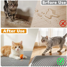 Load image into Gallery viewer, Cat Litter Mat Double Layer Pet Non Slip Big Pet Litter Box Filter MatWear Resistant Waterproof Anti-slip Cat Litter Mat
