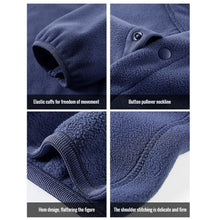 Load image into Gallery viewer, 2025 Men Sweatshirt Turtleneck Half Button Pullover Male Polar Fleece Casual Basic Elegant Work Wear Winter Autumn Warm Jacket
