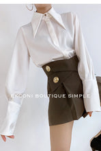 Load image into Gallery viewer, Elegant Satin Office Casual Shirt
