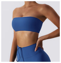 Load image into Gallery viewer, Sports Bra Sport Top Woman Gym Underwear Strapless Bustier Breathable Elastic Workout Tops Fitness Training Brassiere Yoga Bras
