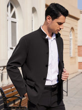 Load image into Gallery viewer, Men’s Plus-Size Stand Collar Business Blazer
