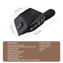 Load image into Gallery viewer, 650nm+850nm Infrared Red Light Hair Growth Cap Hair Loss Treatment Hat Anti Hair Loss Restore Hair Thickness Hair Regrowth Care
