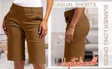 Load image into Gallery viewer, Trendy High Waist Chino Shorts

