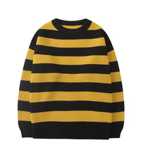 Load image into Gallery viewer, Striped Knitted Sweater Men Women Vintage Tate Langdon Loose Sweaters Harajuku Green Warm Autumn Jumper Pullover Unisex Casual
