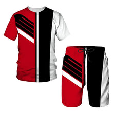 Load image into Gallery viewer, New Men's Tracksuits Summer round neck T-shirt Oversized Men Trend Casual Tracksuits 3D Print T-shirt Shorts 2 Piece Outfit
