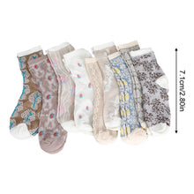 Load image into Gallery viewer, Colorful Floral Calf Socks Set

