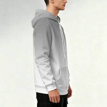 Load image into Gallery viewer, Gray White Gradient Pullover Hoodie
