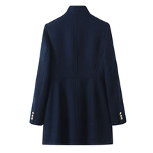 Load image into Gallery viewer, Retro Black Wool Long Coat
