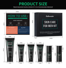 Load image into Gallery viewer, Men's Skin Care Kit - 3 in 1 Set with Face Wash, Moisturizing Cream &amp; Eye Cream, Daily Anti-Aging &amp; Oil Control Facial Treatment
