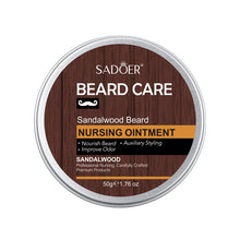 Load image into Gallery viewer, Men's Sandalwood Beard Care Balm Tame Unruly Hairs, Deeply Cleanse &amp; Moisturize Dry Beards, Promote Healthie Thicker Facial Hair
