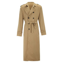 Load image into Gallery viewer, Men’s Luxury Full-Length Trench Coat – England Style Business Overcoat
