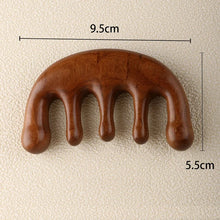 Load image into Gallery viewer, New Wooden Massage Wood Massager Comb Scalp Head Oil Massager Scalp Hair Comb Tools AMS01
