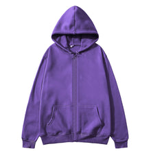 Load image into Gallery viewer, Men’s High Street Solid Zip-Up Hoodie
