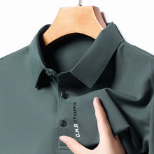 Load image into Gallery viewer, Men's Short Sleeve Solid Color Polo Shirt Breathable Comfortable Elastic Top New Arrivals Casual Business Style
