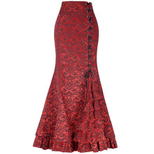 Load image into Gallery viewer, Long Skirts Women Punk Fish Tail Skirt Vintage Gothic New High Waisted Temperament Goth Skirt Festival Party Wear Woman Clothes
