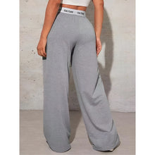 Load image into Gallery viewer, Women's Fashion Pants High Waist Webbing Loose Women's Wide Leg Pants Solid Colour Casual Female Pants Autumn Daily Wear
