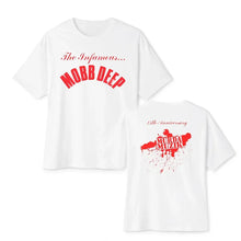 Load image into Gallery viewer, Mens Brand Fashion T-shirt Summer T Shirts Mobb Deep Mens Infamous on Red T-shirt Red Unisex Short Sleeve Male Casual Tee-shirt
