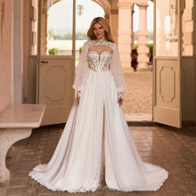 Load image into Gallery viewer, Elegant Boho Sweetheart Wedding Gown
