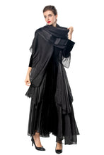 Load image into Gallery viewer, Velvet Ruffle V-Neck Evening Dress
